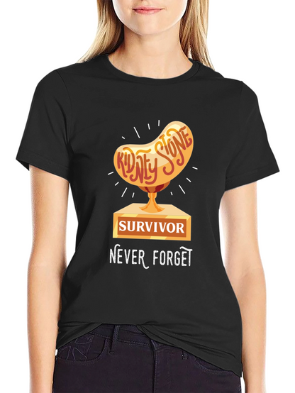 Kidney Stone Survivor T-Shirt - Never Forget