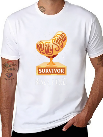 Kidney Stone Survivor T-Shirt - Never Forget