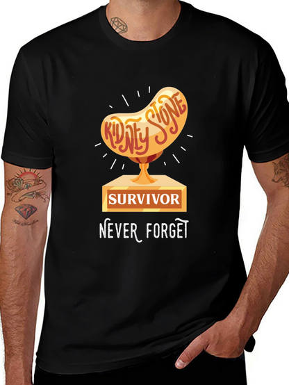 Kidney Stone Survivor T-Shirt - Never Forget