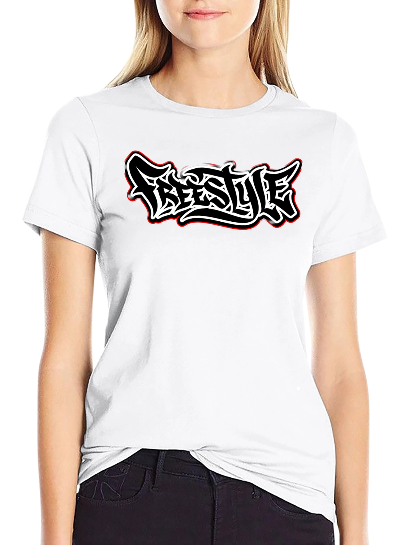 Freestyle Graphic Tee - Black