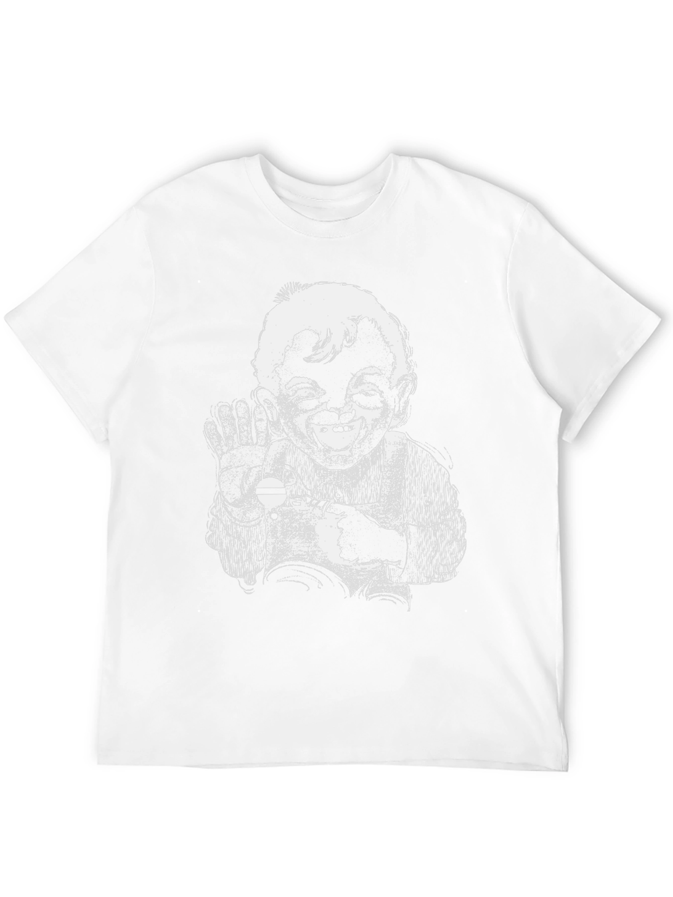 Retro Cartoon Graphic Black T-Shirt