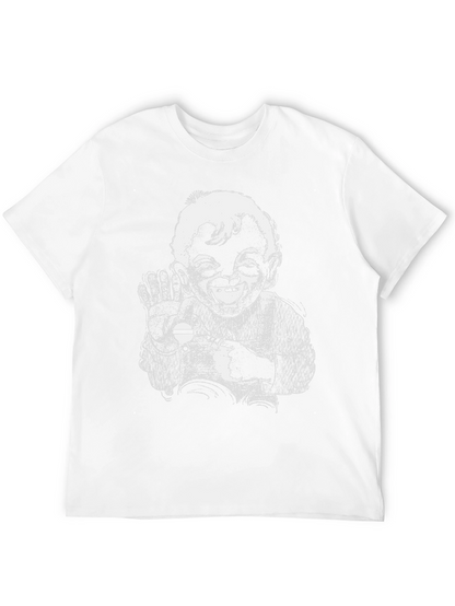 Retro Cartoon Graphic Black T-Shirt