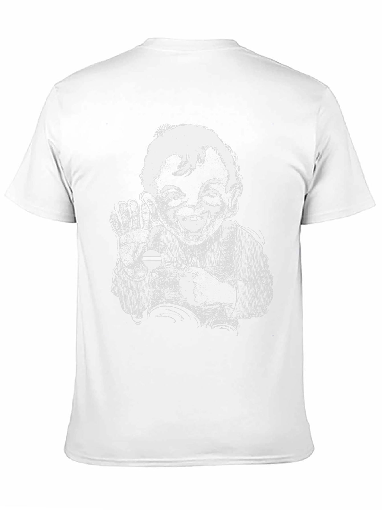 Retro Cartoon Graphic Black T-Shirt