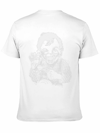 Retro Cartoon Graphic Black T-Shirt