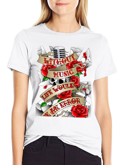 Music Skull Graphic T-Shirt