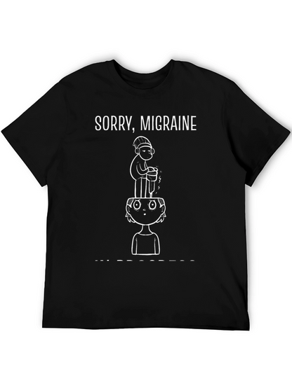 Sorry Migraine Black Graphic Tee