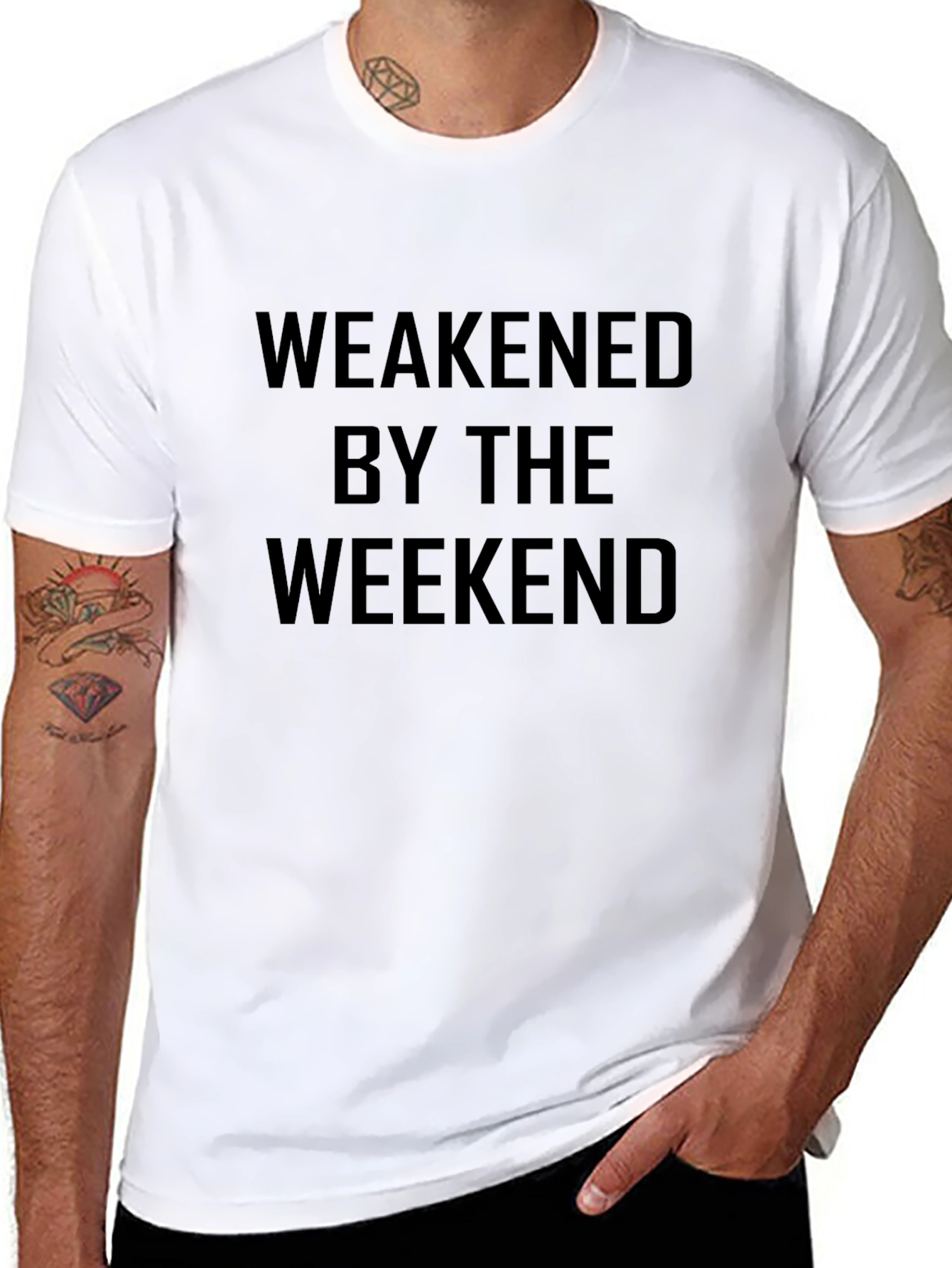 Weakened By The Weekend Mens T-Shirt
