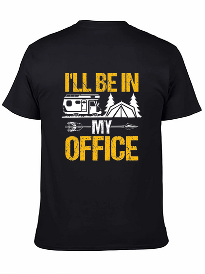 Camping Office T-Shirt - RV Tent Arrow Design