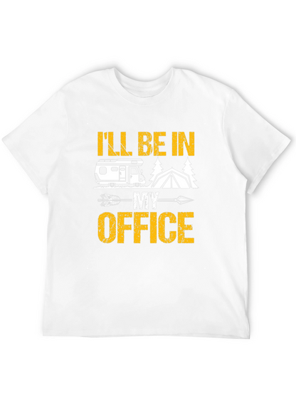 Camping Office T-Shirt - RV Tent Arrow Design