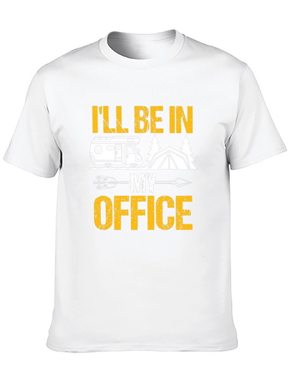 Camping Office T-Shirt - RV Tent Arrow Design