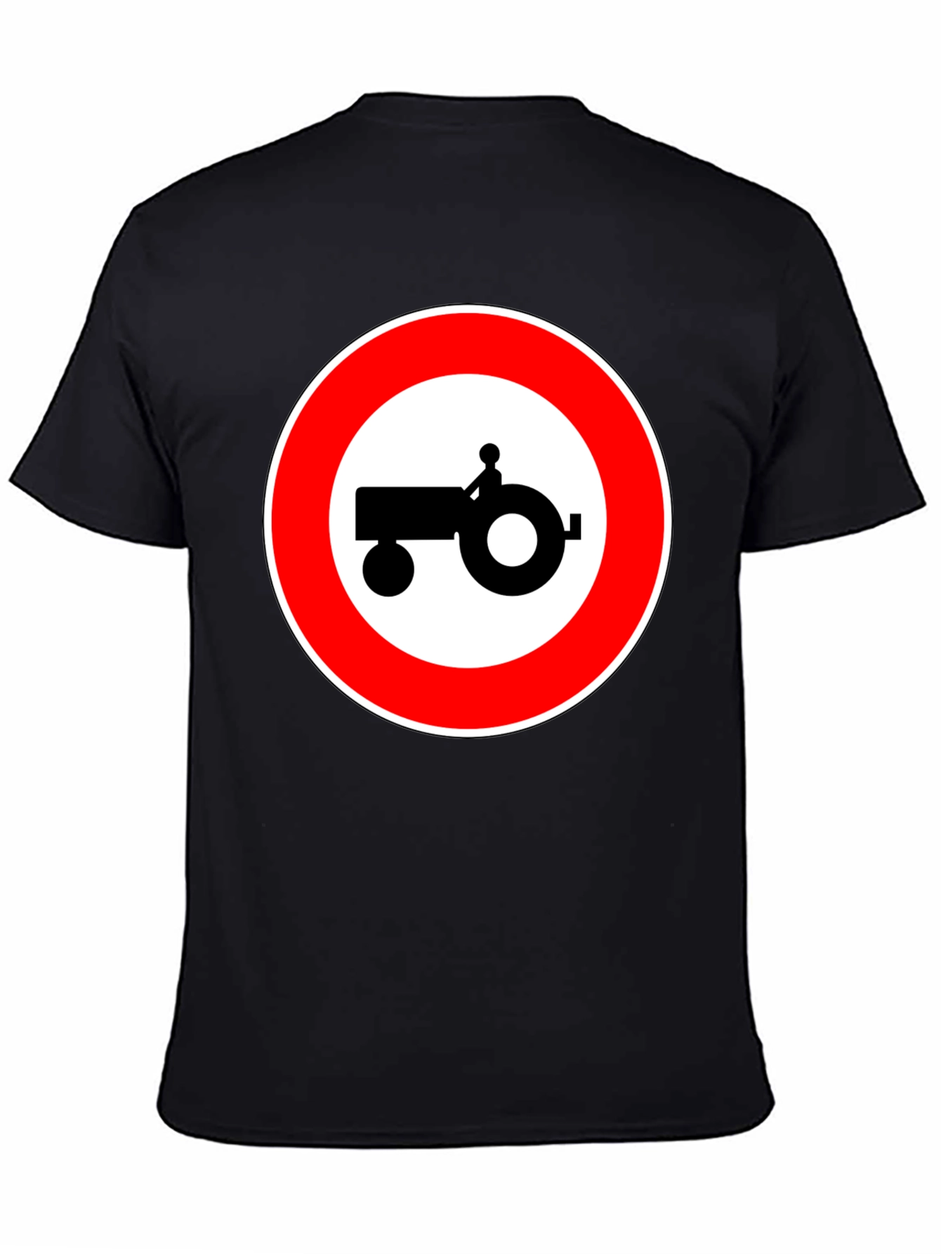 Tractor Sign Black T-Shirt