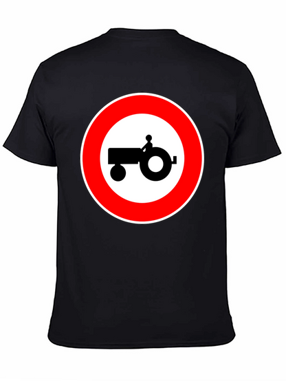 Tractor Sign Black T-Shirt