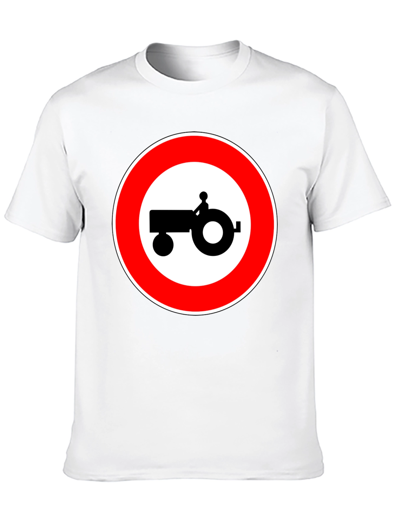 Tractor Sign Black T-Shirt