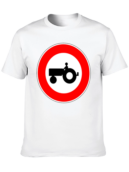 Tractor Sign Black T-Shirt