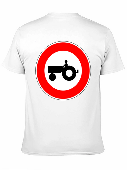 Tractor Sign Black T-Shirt