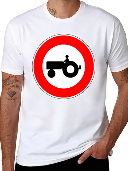 Tractor Sign Black T-Shirt