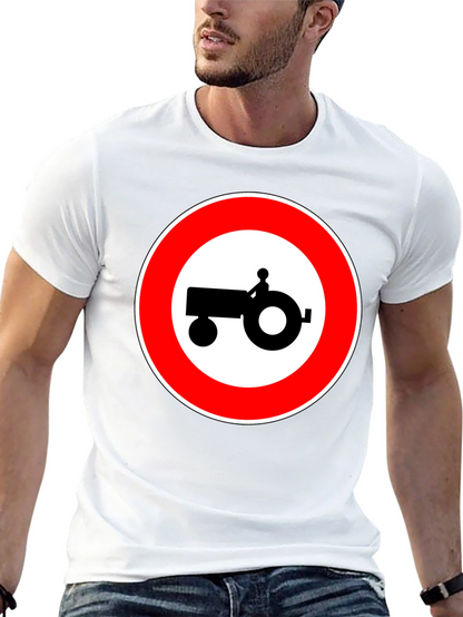 Tractor Sign Black T-Shirt