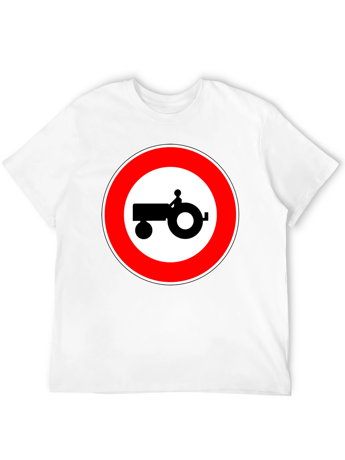 Tractor Sign Black T-Shirt