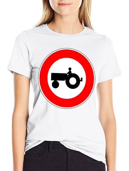 Tractor Sign Black T-Shirt