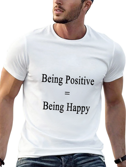 Positive Happy Black T-Shirt
