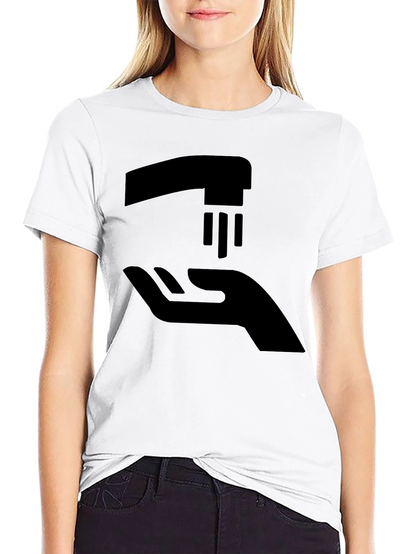 Wash Your Hands Graphic Tee - Black Cotton T-Shirt