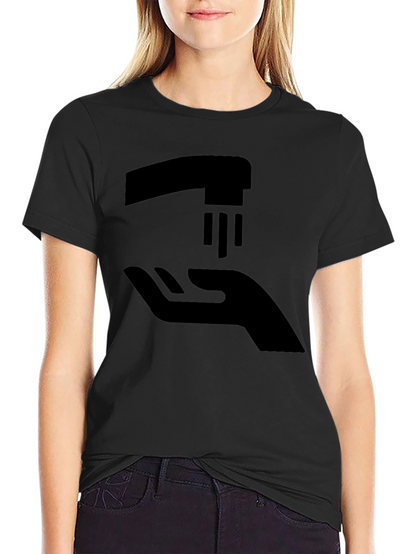 Wash Your Hands Graphic Tee - Black Cotton T-Shirt