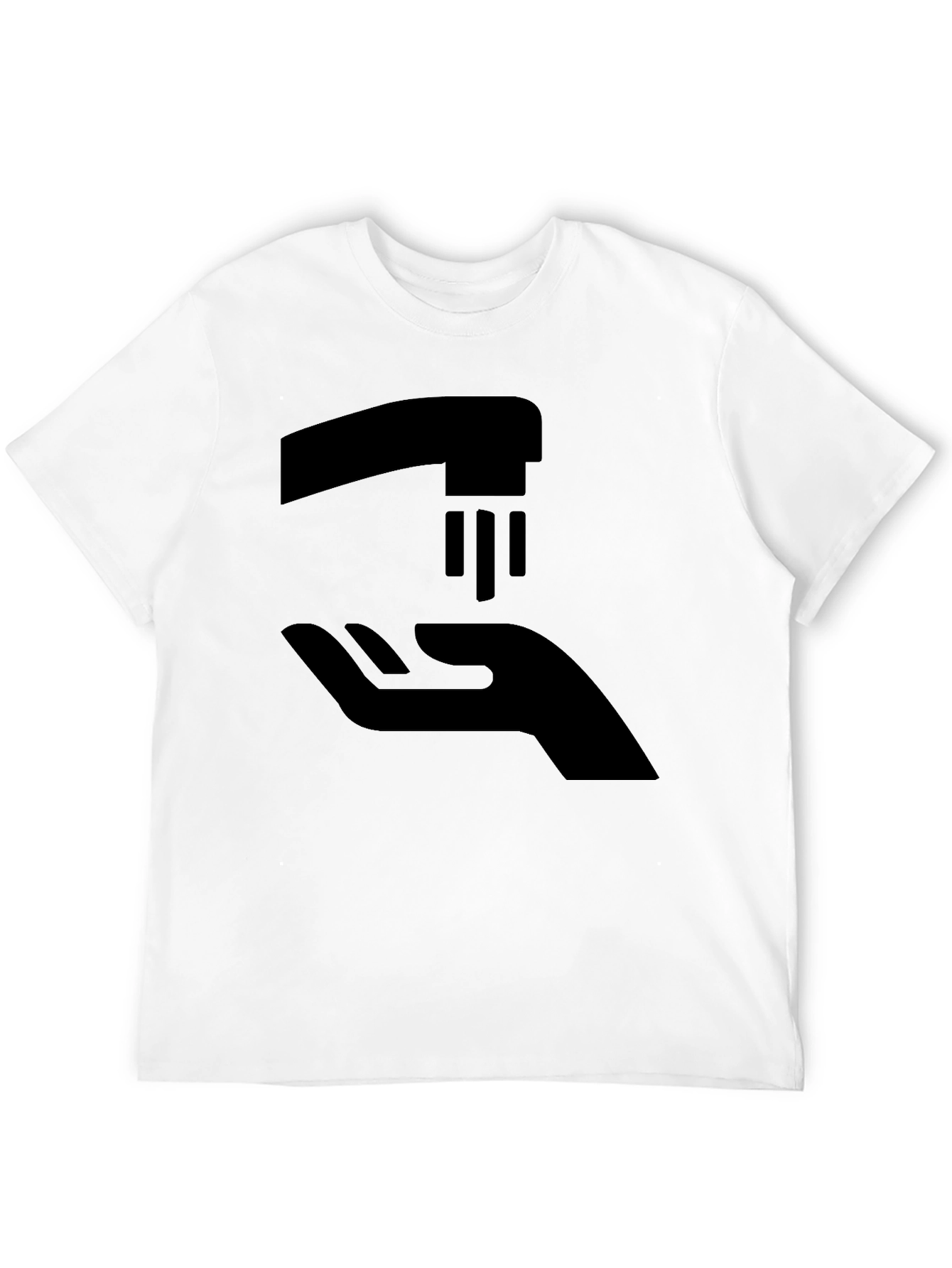 Wash Your Hands Graphic Tee - Black Cotton T-Shirt