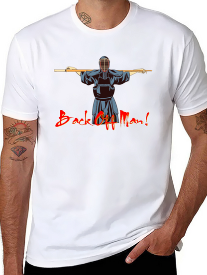 Back Off Man! Kendo Martial Arts Black T-Shirt