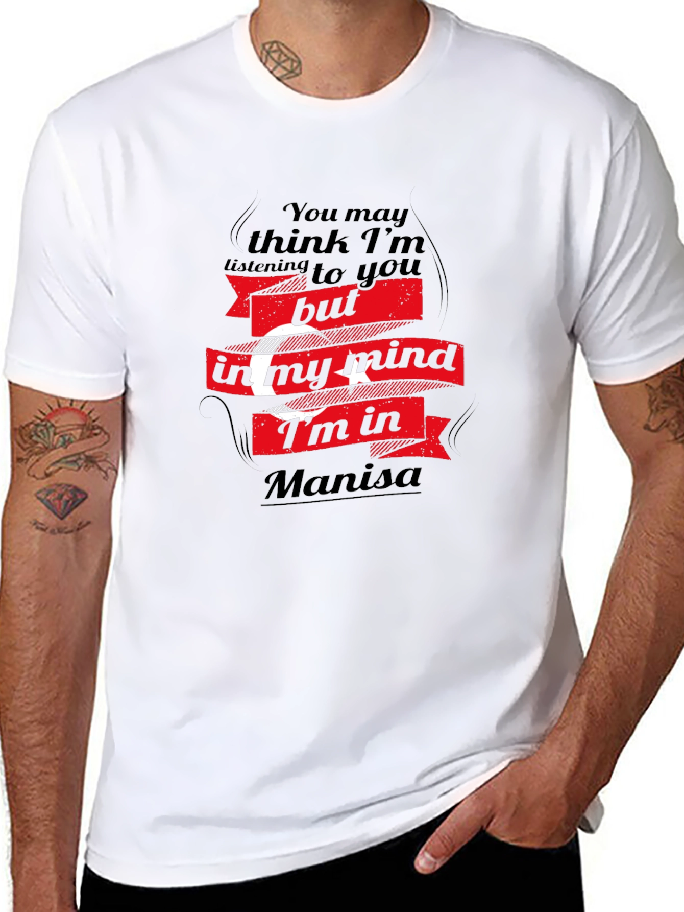 Manisa Mind T-Shirt - Black Graphic Tee