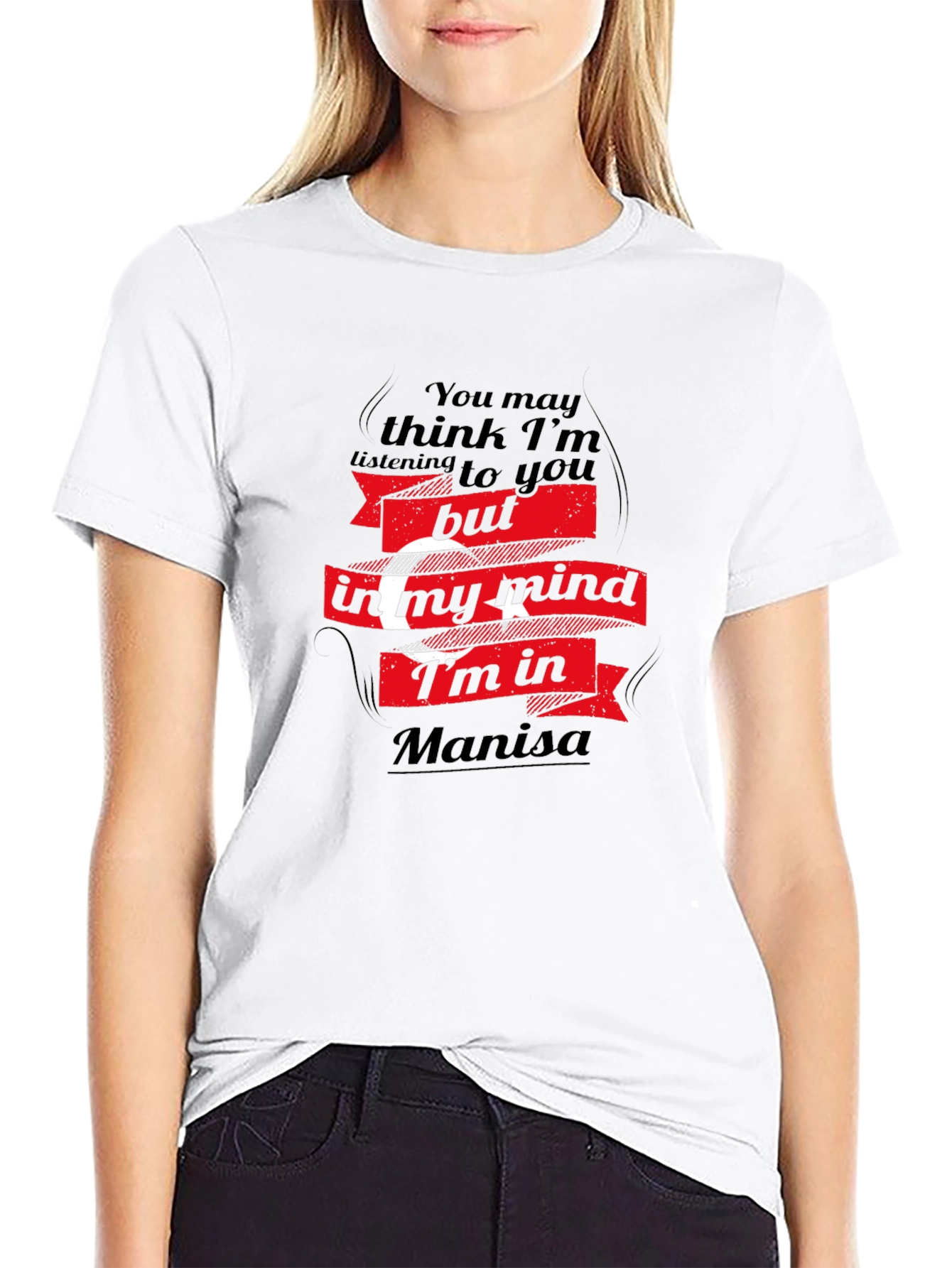 Manisa Mind T-Shirt - Black Graphic Tee
