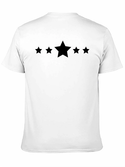 Five Star Black Crew Neck Tee