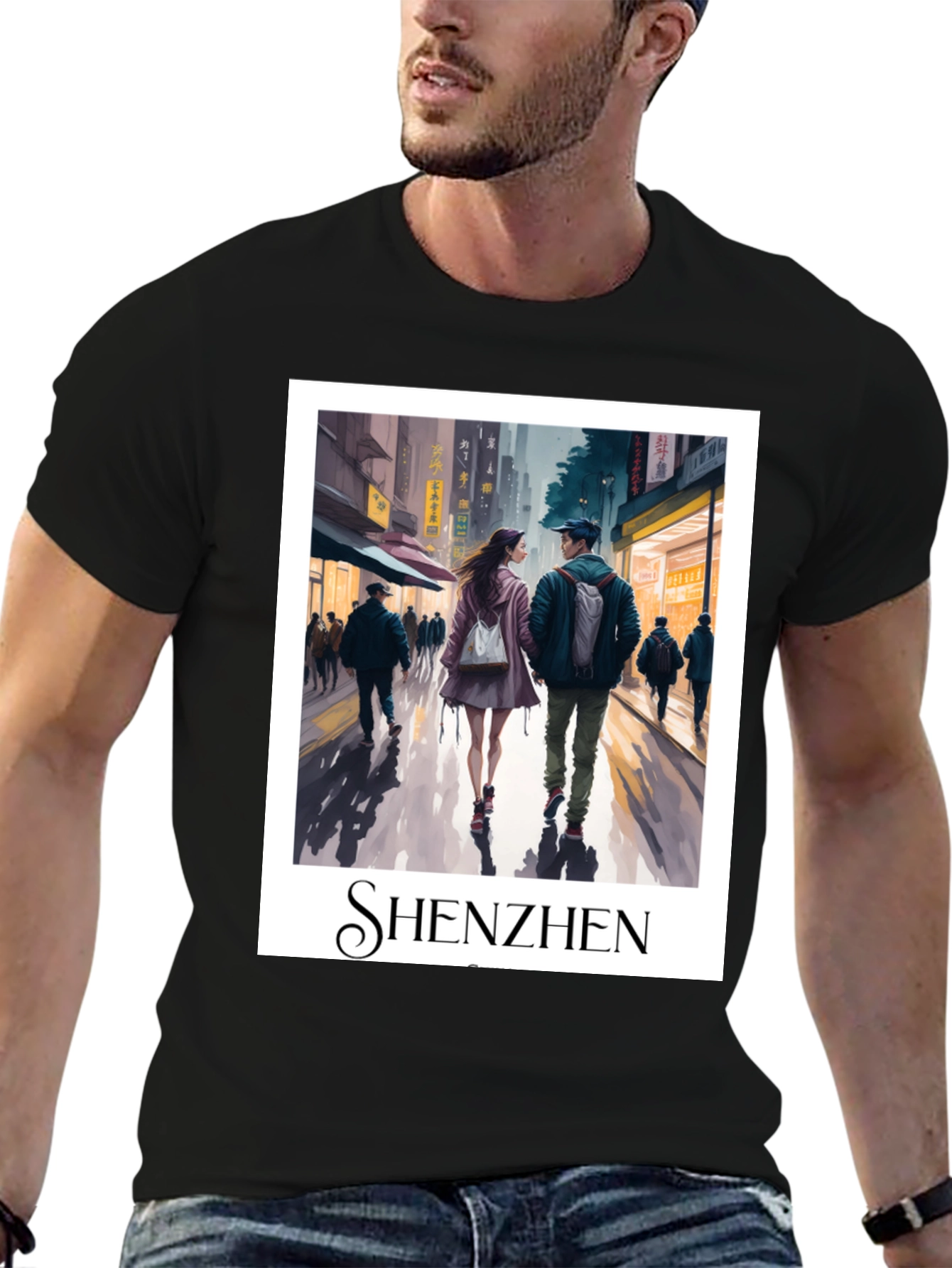 Shenzhen Cityscape Graphic Tee
