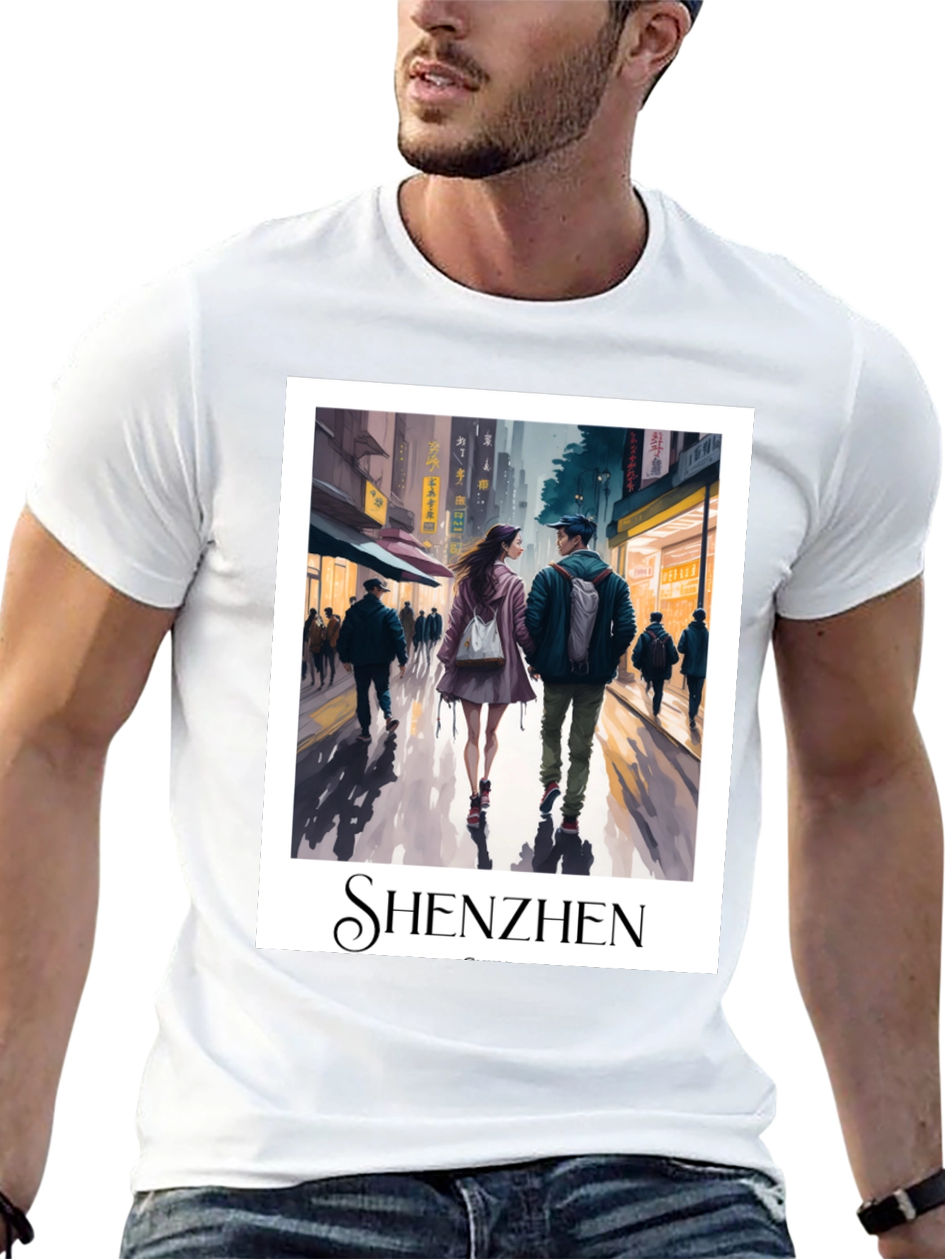Shenzhen Cityscape Graphic Tee