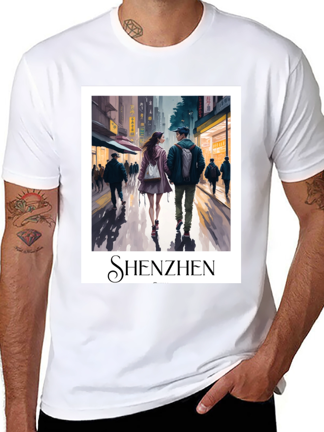 Shenzhen Cityscape Graphic Tee