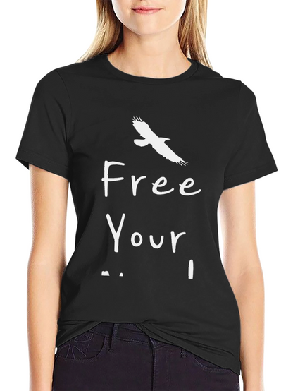 Free Your Mind Graphic T-Shirt - Black