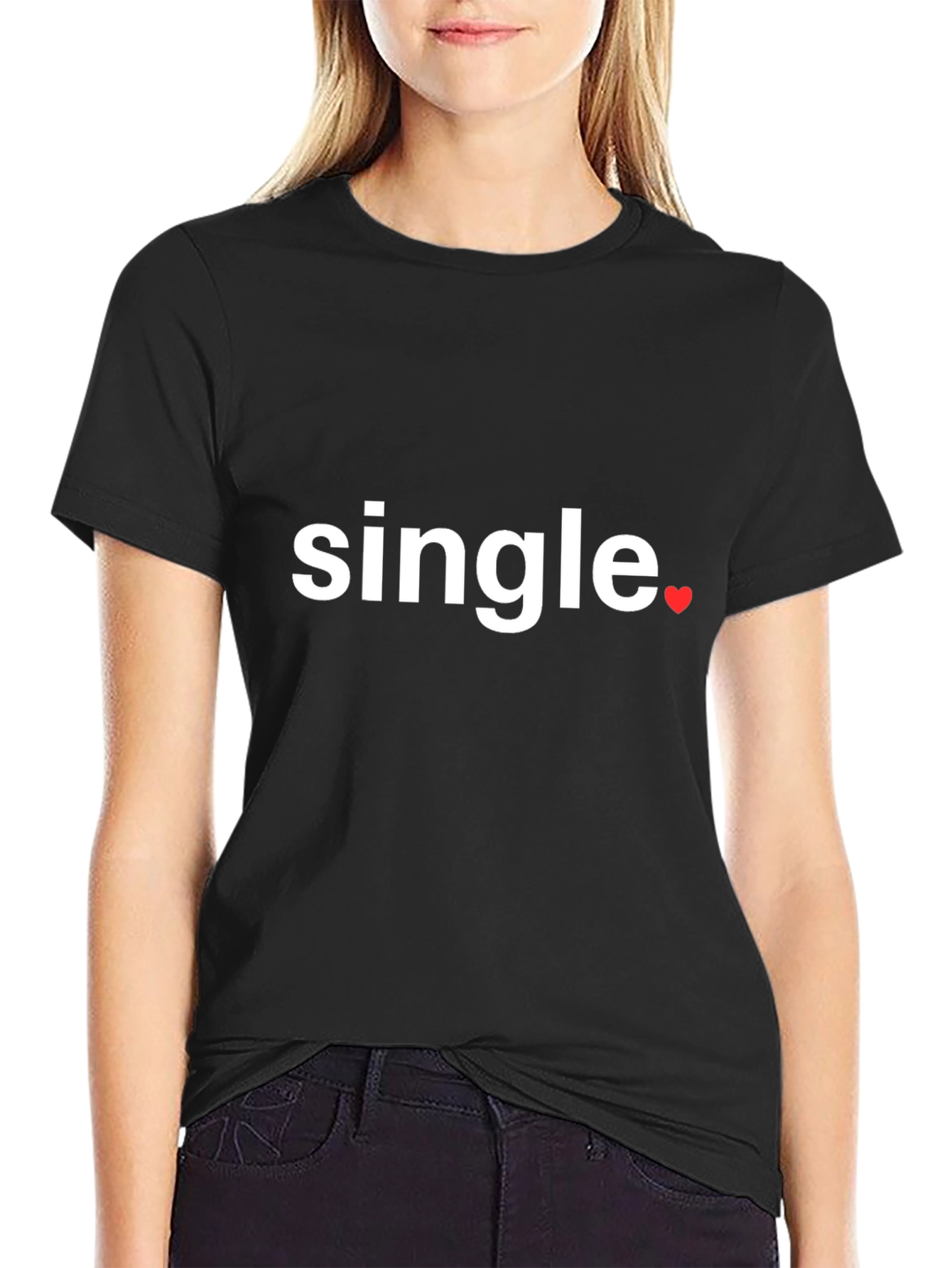 Single Heart Graphic Tee - Modern Casual Style