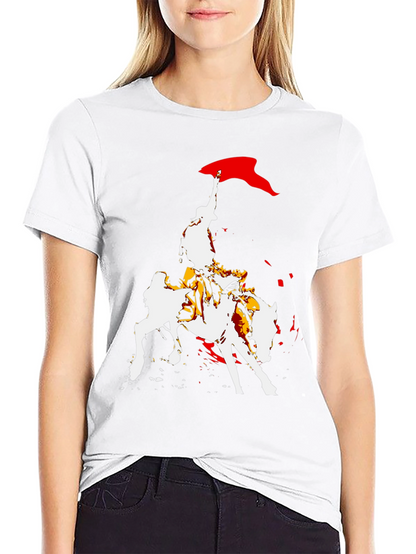 Equestrian Graphic Tee - Bold Horse Rider Design