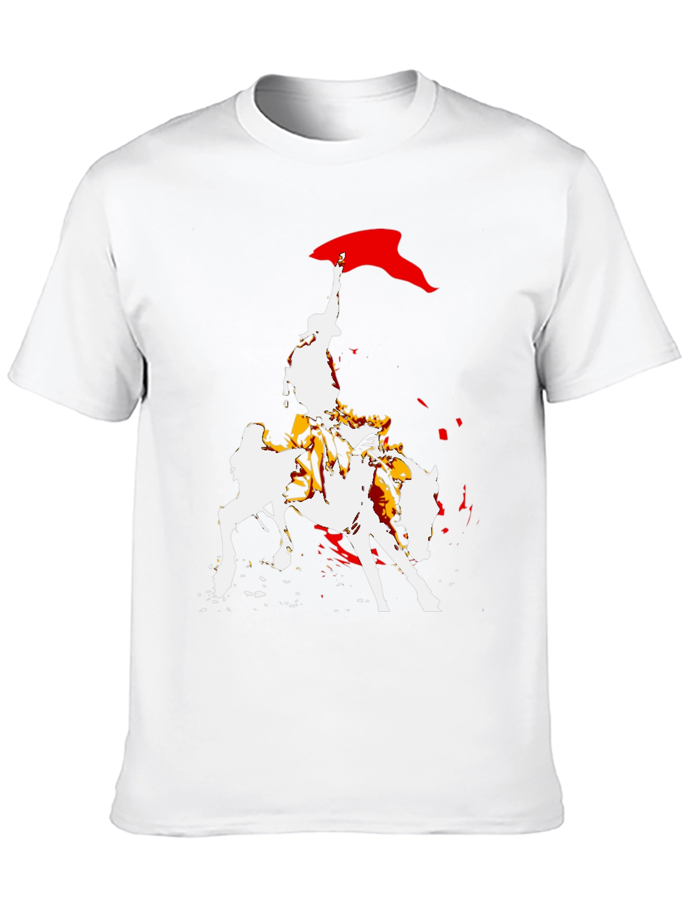 Equestrian Graphic Tee - Bold Horse Rider Design