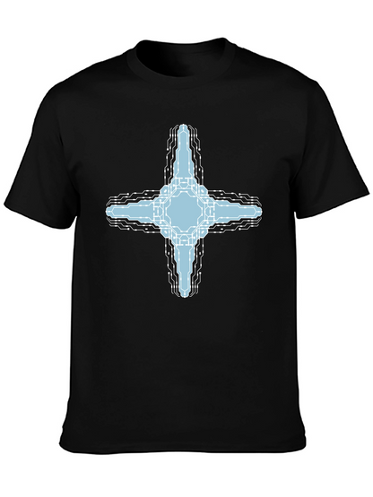 Cybernetic Cross T-Shirt - Tech Inspired Graphic Tee
