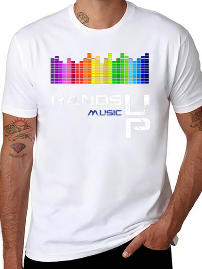 Hands Up Music Graphic Tee