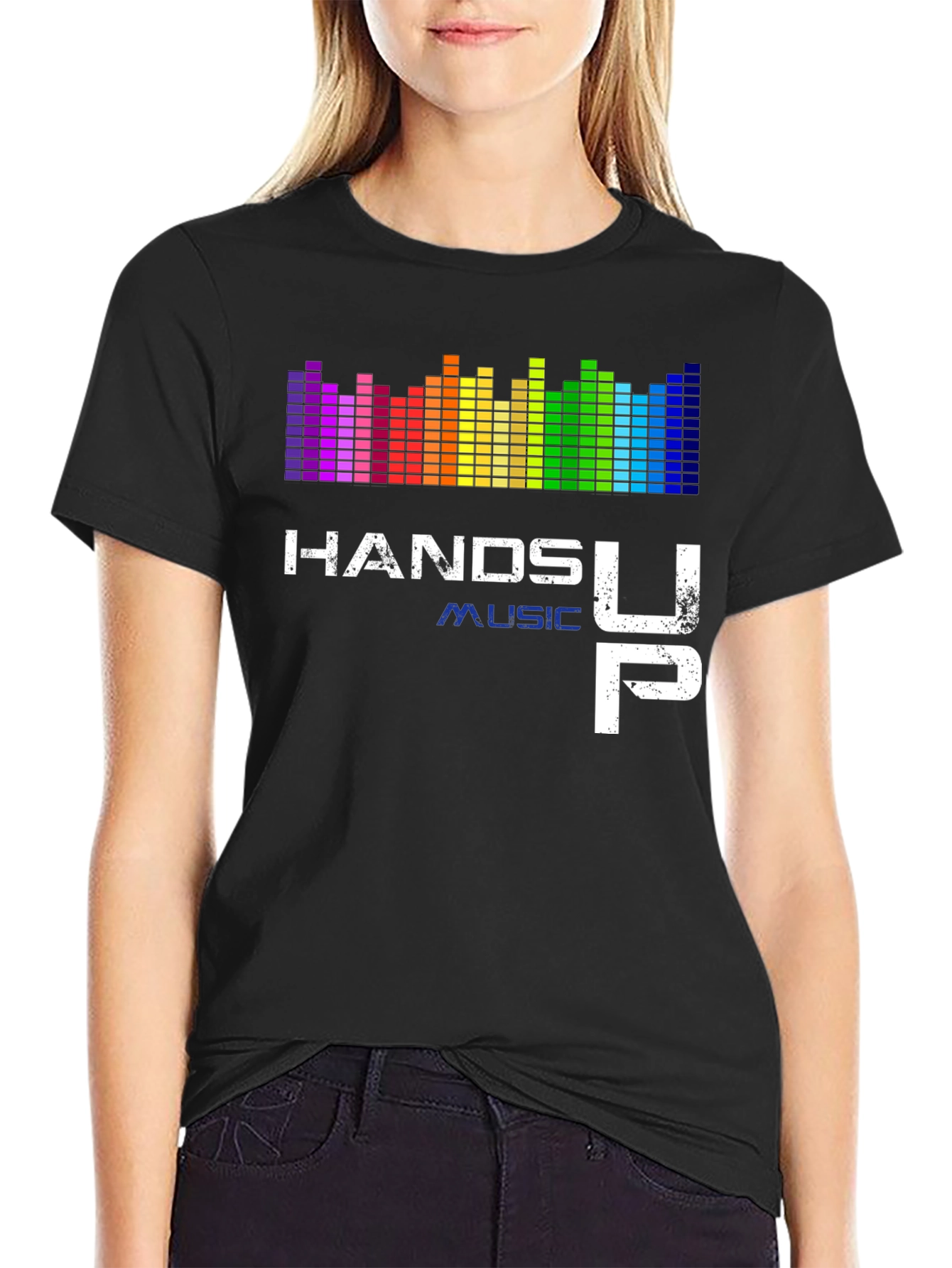Hands Up Music Graphic Tee