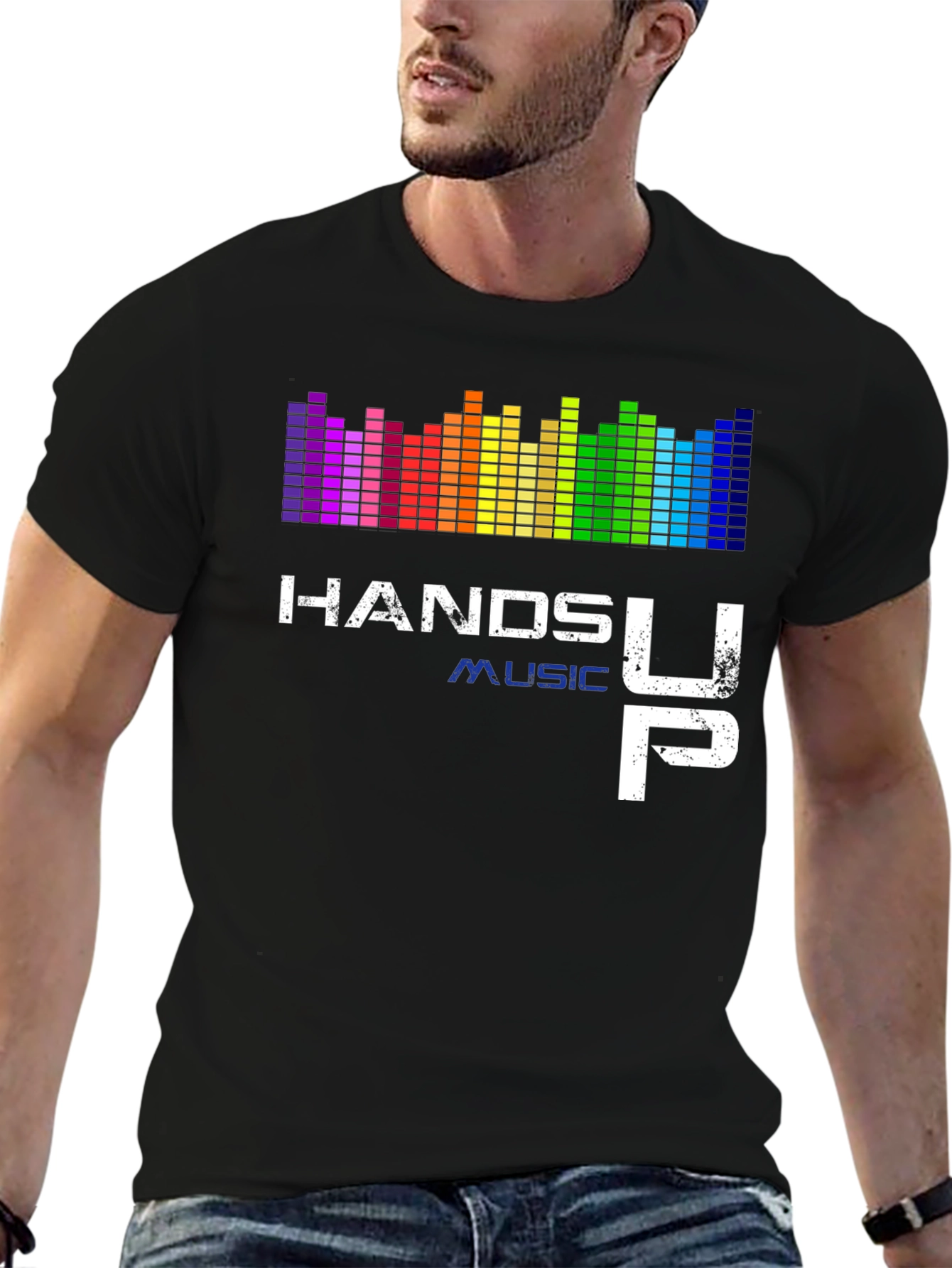Hands Up Music Graphic Tee
