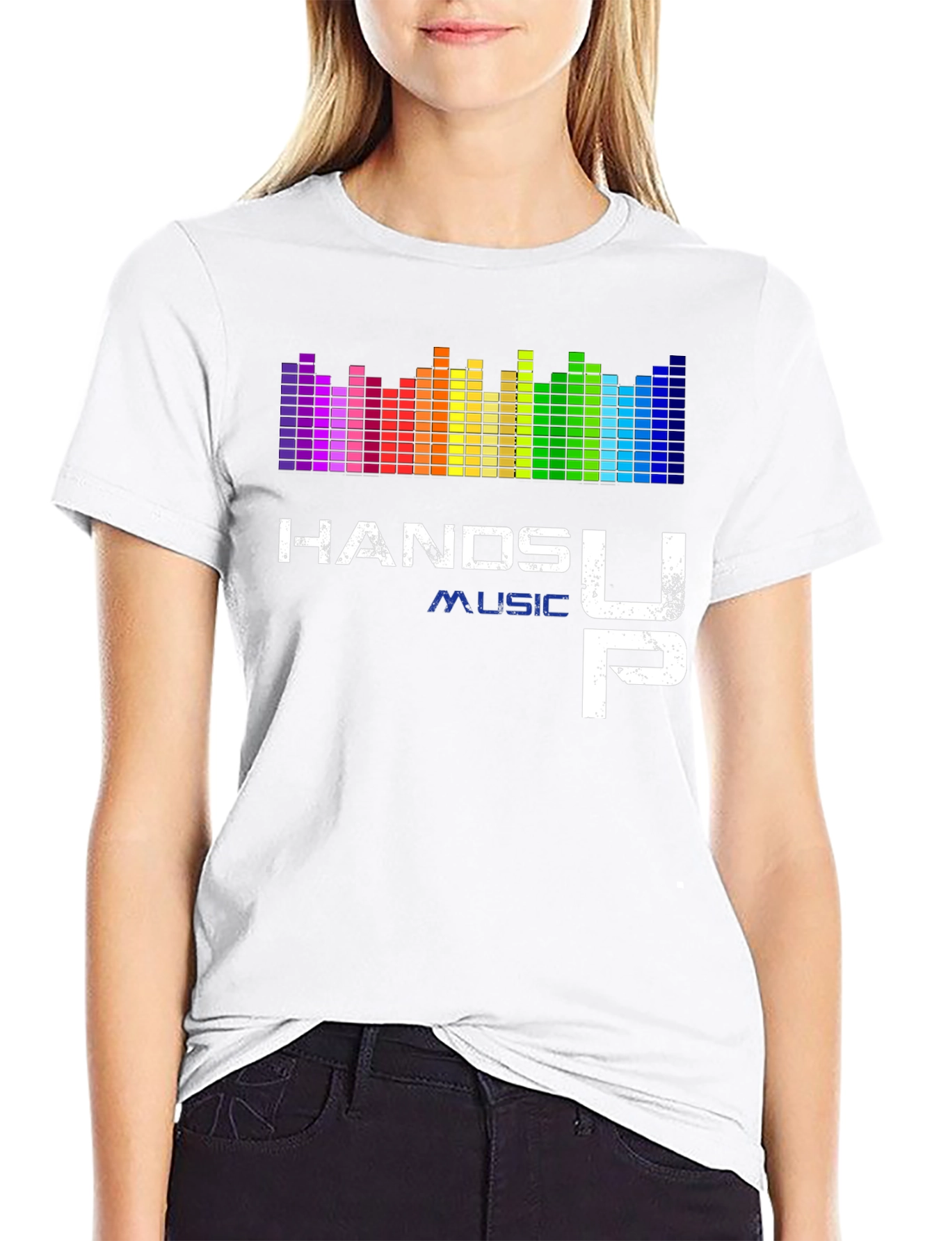 Hands Up Music Graphic Tee