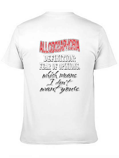 Allodoxaphobia Graphic Tee - Fear of Opinions T-Shirt