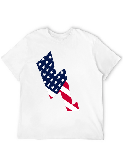 American Flag Lightning Bolt Graphic Tee