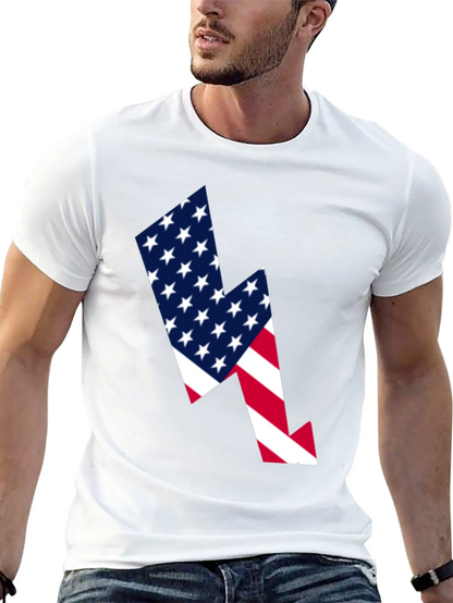 American Flag Lightning Bolt Graphic Tee