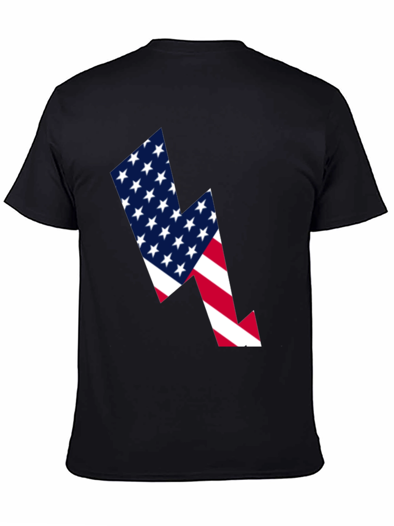 American Flag Lightning Bolt Graphic Tee