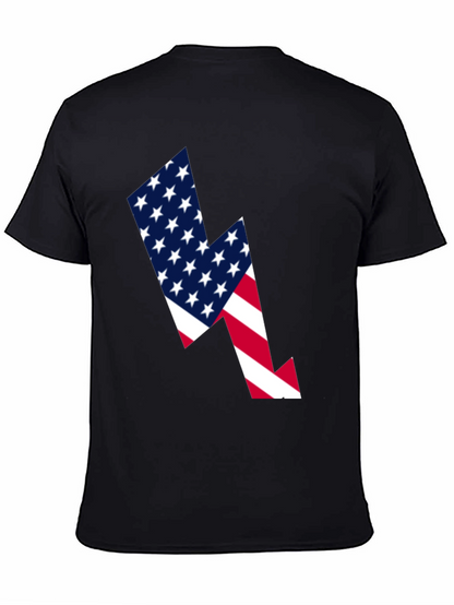 American Flag Lightning Bolt Graphic Tee