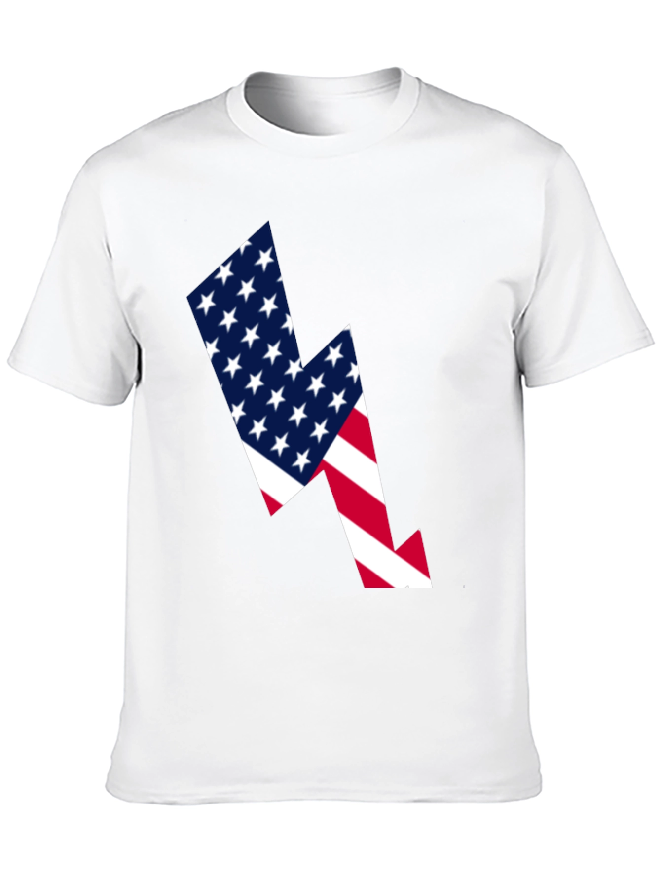 American Flag Lightning Bolt Graphic Tee