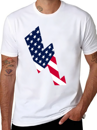 American Flag Lightning Bolt Graphic Tee